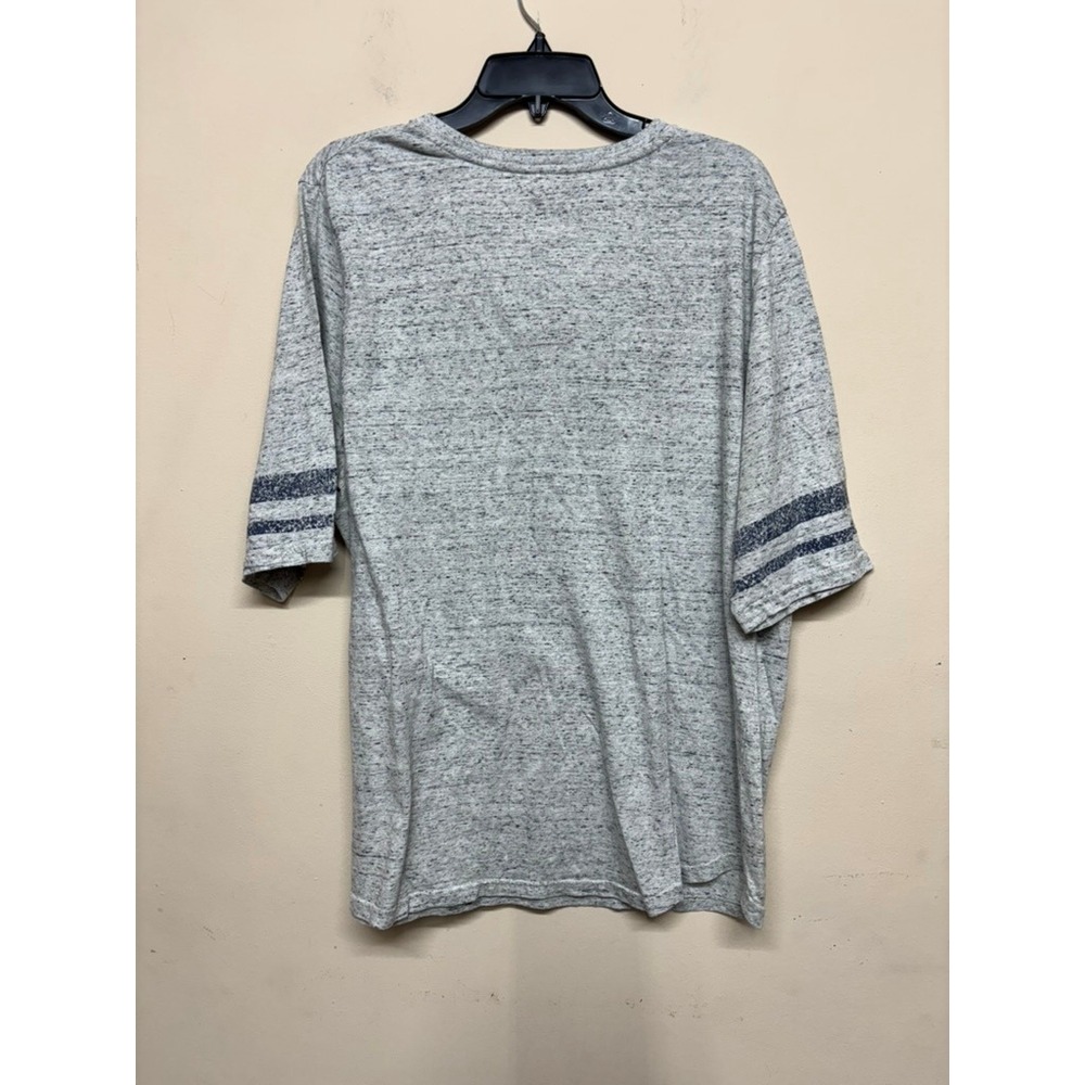 Dallas Cowboys Women's Lace Up V-Neck Tee Size 2X Gray Football Shirt - Picture 5 of 5